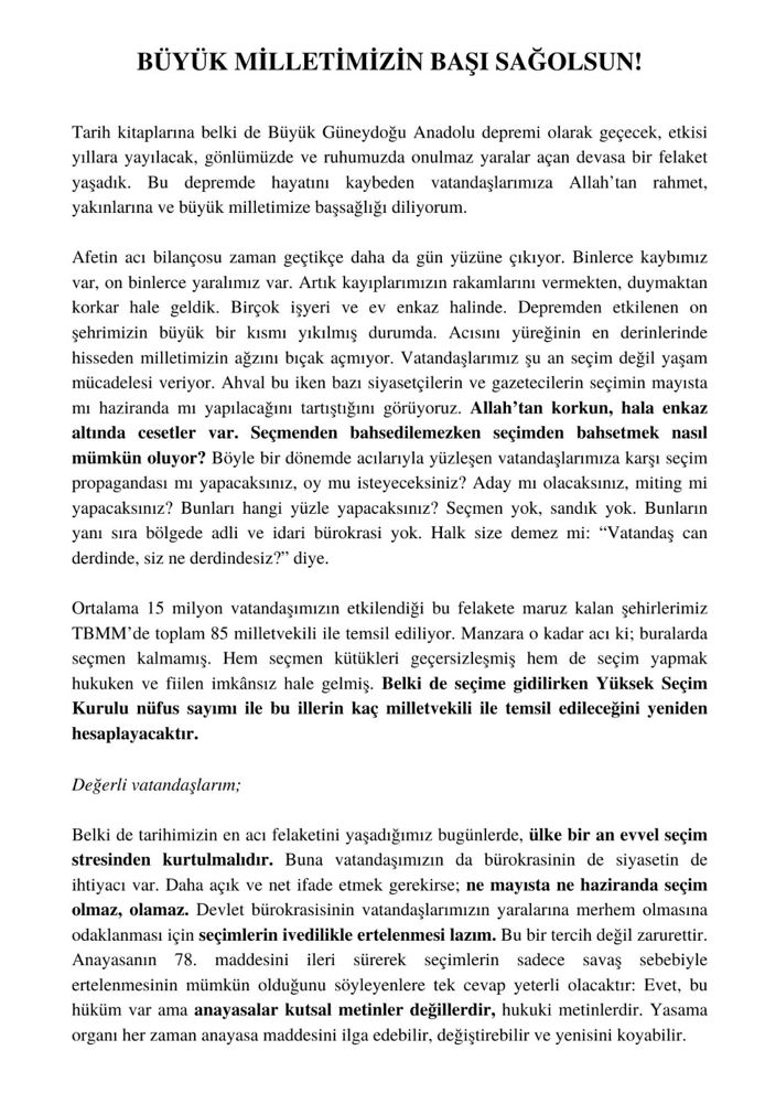 Bülent Arınç'tan önemli deprem ve seçim açıklamaları HABERLER, Ekonomi Haberleri, Gündemdekiler Rota Borsa