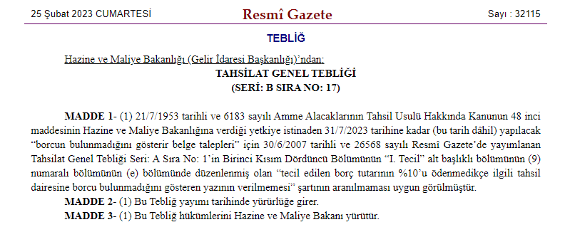 "Borcu yoktur" yazısı almak artık daha kolay Gündemdekiler, Ekonomi Haberleri Rota Borsa