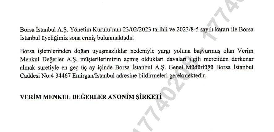 Borsa İstanbul faaliyetleri durdurulan şirket yargıya başvurdu Piyasa Haberleri, Gündemdekiler Rota Borsa