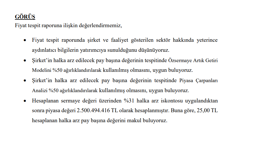 Tera Yatırım'dan A1 Capital halka arz fiyatı yorumu | Rota Borsa