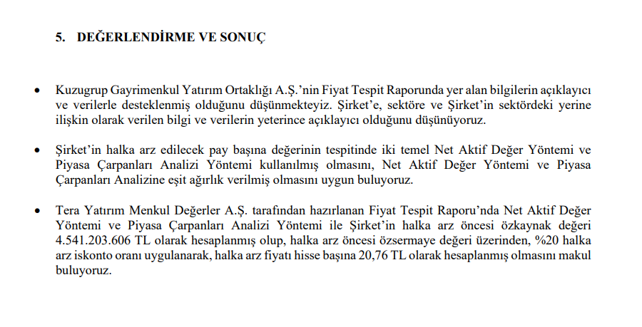 Marbaş Menkul'den Kuzugrup GYO (KZGYO) halka arz fiyatı yorumu | Rota Borsa Marbaş Menkul'den Kuzugrup GYO (KZGYO) halka arz fiyatı yorumu | Rota Borsa