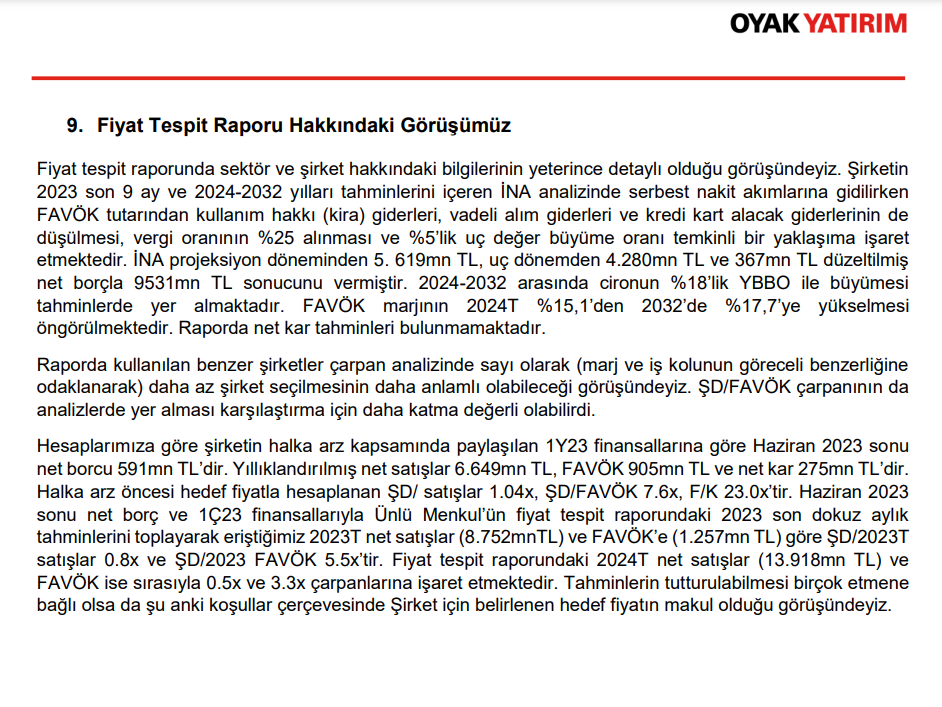 OYAK Yatırım'dan Ebebek (EBEBK) halka arz fiyatı yorumu! | Rota Borsa