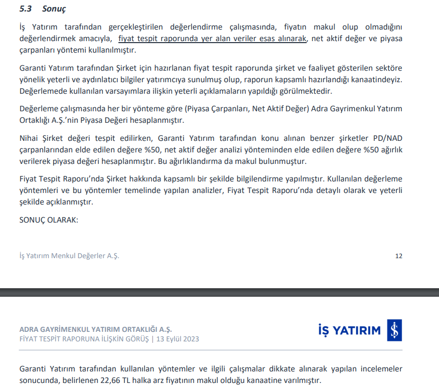 İş Yatırım’dan Adra GYO (ADGYO) halka arz fiyatı yorumu | Rota Borsa