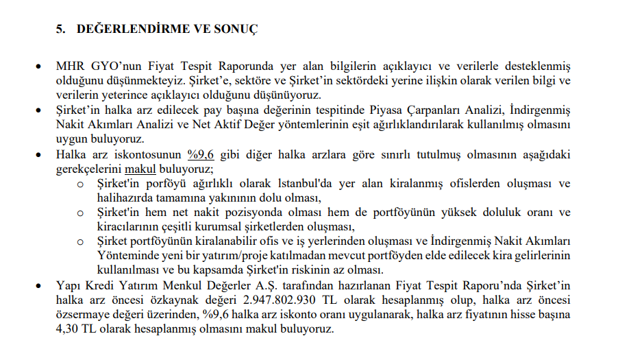 Marbaş Menkul’den MHR GYO (MHRGY) halka arz fiyatı yorumu | Rota Borsa Marbaş Menkul’den MHR GYO (MHRGY) halka arz fiyatı yorumu | Rota Borsa