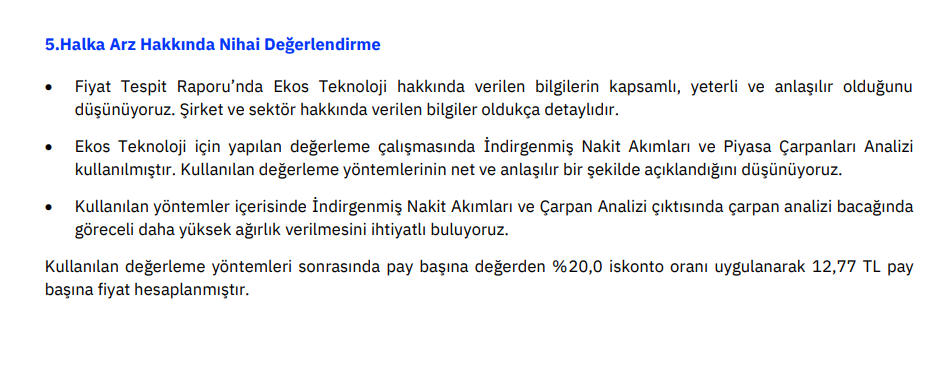 Gedik Yatırım’dan Ekos Teknoloji ve Elektrik halka arz fiyatı yorumu | Rota Borsa