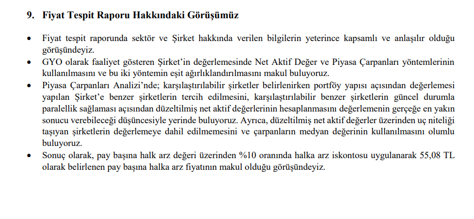 OYAK Yatırım'dan Avrupakent GYO (AVPGY) halka arz fiyatı yorumu | Rota Borsa