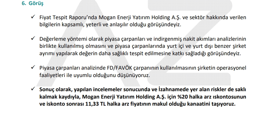 Invest Az Yatırım'dan Mogan Enerji (MOGAN) halka arz fiyatı yorumu | Rota Borsa Invest Az Yatırım'dan Mogan Enerji (MOGAN) halka arz fiyatı yorumu | Rota Borsa