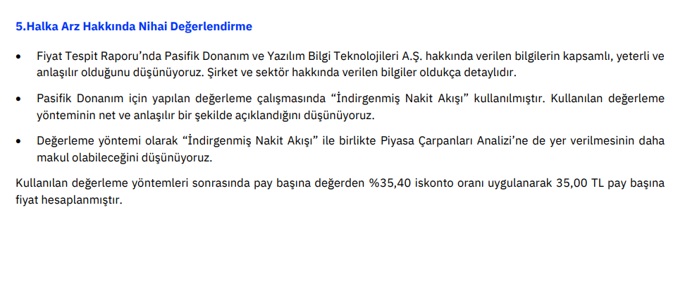 Gedik Yatırım'dan Pasifik Teknoloji (PATEK) halka arz fiyatı yorumu | Rota Borsa