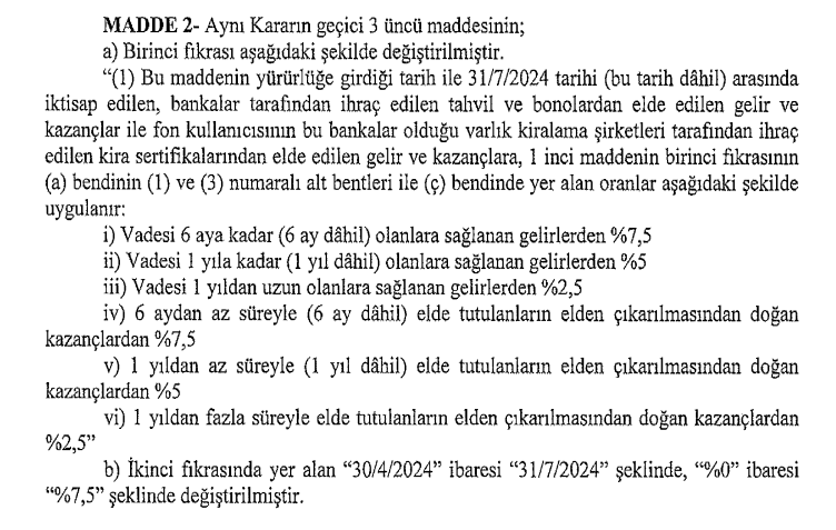 Mevduat faizleri ve fonlar ile ilgili karar Resmi Gazete'de! HABERLER, Ekonomi Haberleri, Gündemdekiler, Piyasa Haberleri Rota Borsa