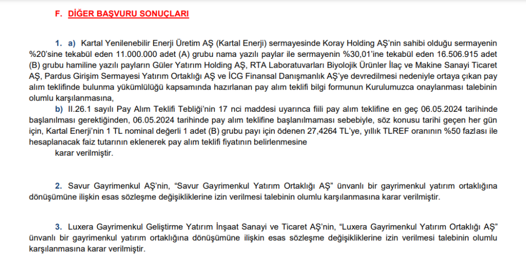 SPK’dan bir bedelsiz, bir halka arz onayı kararı! | Rota Borsa