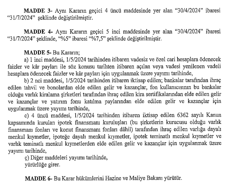 Mevduat faizleri ve fonlar ile ilgili karar Resmi Gazete'de! HABERLER, Ekonomi Haberleri, Gündemdekiler, Piyasa Haberleri Rota Borsa