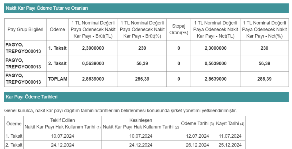 Panora GYO (PAGYO) temettü tarihini açıkladı! | Rota Borsa