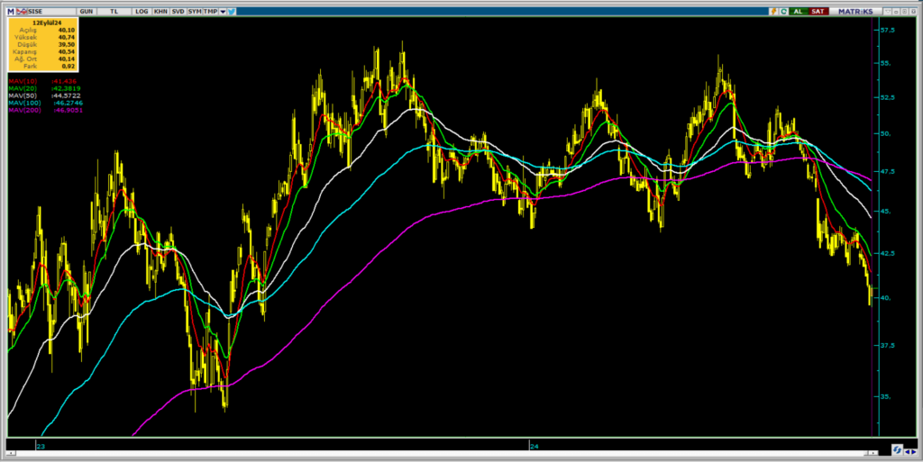 Şişecam (SISE) hisseleri için tam 7 hedef fiyat ve teknik analiz | Rota Borsa