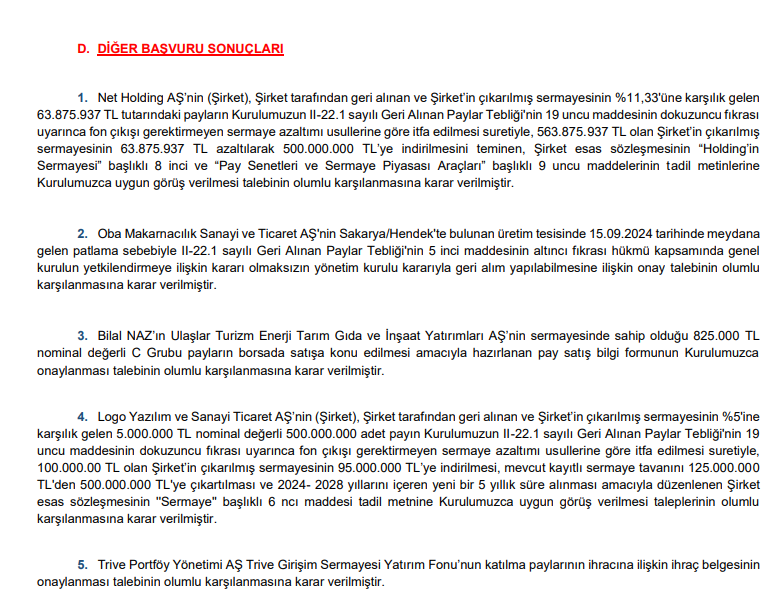 SPK’dan 3 bedelsiz sermaye artırımı onayı, 1 para cezası, 3 suç duyurusu kararı HABERLER, Gündemdekiler, HALKA ARZ, Sermaye Artırımı Haberleri Rota Borsa