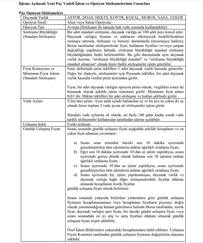 Borsa İstanbul'dan Astor, Hektaş, SASA, DOAS, KONTR, KOZAL, Migros ve Ülker duyurusu | Rota Borsa