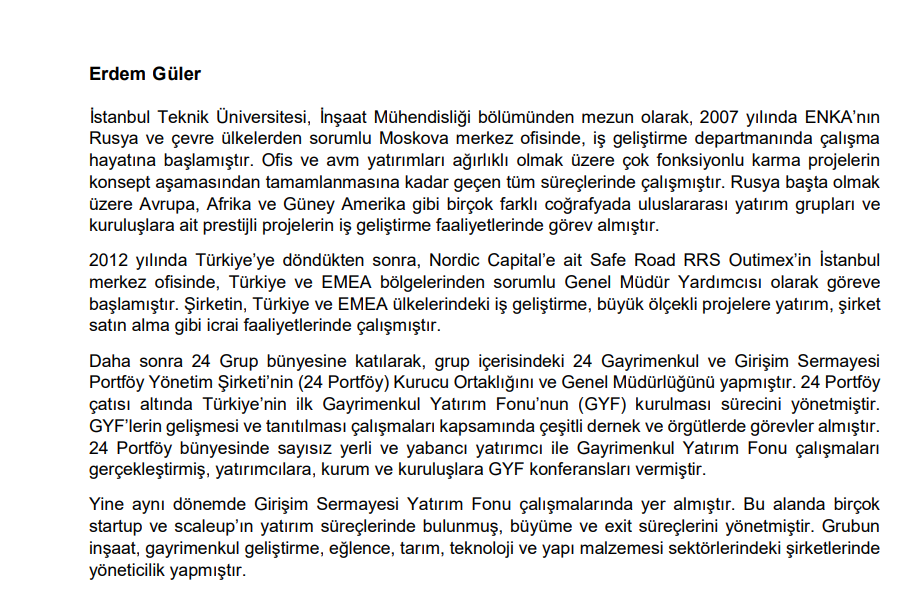 Avrupakent GYO (AVPGY) Genel Müdürü görevden ayrıldı HABERLER, Gündemdekiler, Şirket Haberleri Rota Borsa