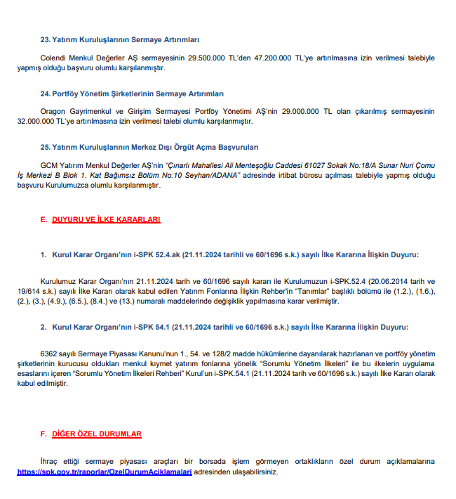 SPK’dan tam 17 sermaye artırımı onayı, 19 fon kuruluşu ve 49 erişim engeli kararı HABERLER, Gündemdekiler, HALKA ARZ, Sermaye Artırımı Haberleri, Şirket Haberleri Rota Borsa