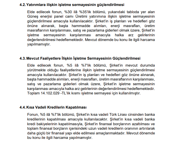 Europen Endüstri (EUREN) sermaye artırımı gelirinin kullanım yerlerini açıkladı HABERLER, Gündemdekiler, Şirket Haberleri Rota Borsa