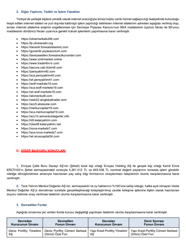 SPK’dan 4 bedelsiz sermaye artırımı, bir halka arz onayı ve bir şirkete para cezası kararı! HABERLER, Gündemdekiler, HALKA ARZ, Piyasa Haberleri, Sermaye Artırımı Haberleri, Şirket Haberleri Rota Borsa