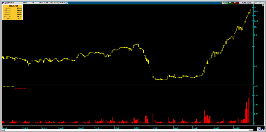Tera Yatırım üzerinden Pera Yatırım Holding (PEHOL) hisselerinde yüklü alım | Rota Borsa