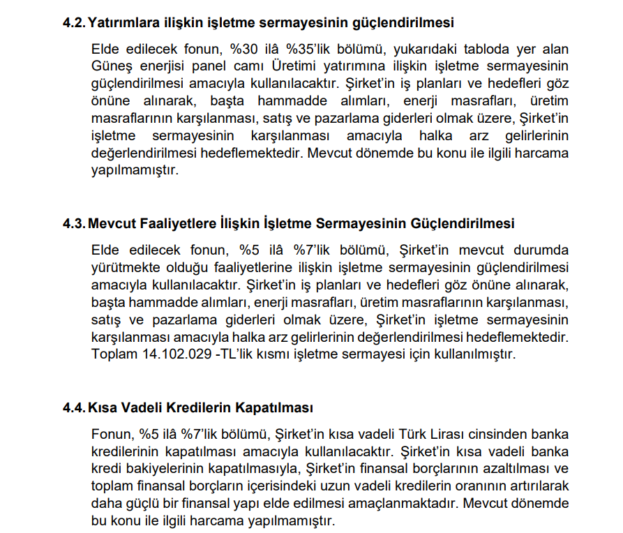 Europen Endüstri (EUREN) sermaye artırımı gelirinin kullanım yerlerini açıkladı HABERLER, Gündemdekiler, Şirket Haberleri Rota Borsa