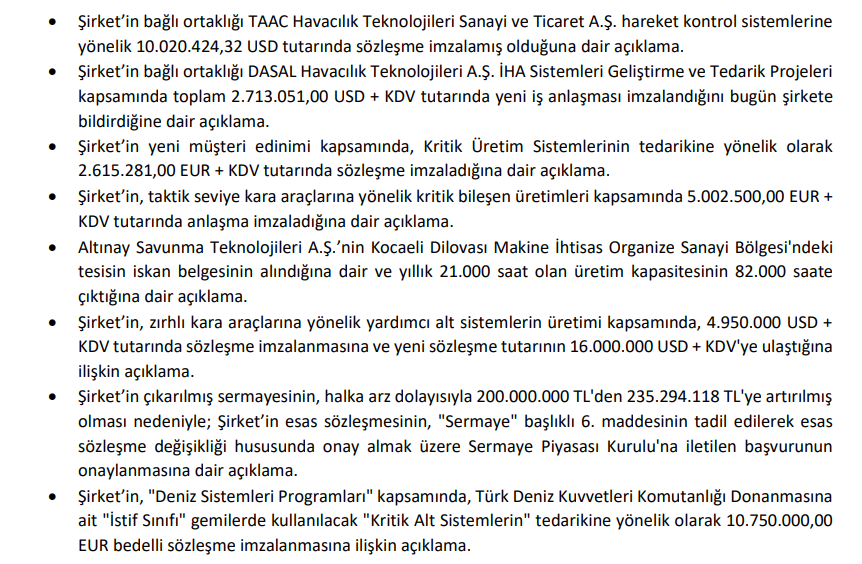 Altınay Savunma (ALTNY) hisse senedi fiyatı değerlendirmesi yayınlandı | Rota Borsa