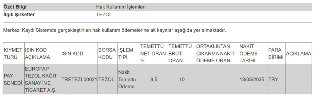 MKK’dan bir şirketin temettü ödemesi hakkında açıklama | Rota Borsa MKK’dan bir şirketin temettü ödemesi hakkında açıklama | Rota Borsa