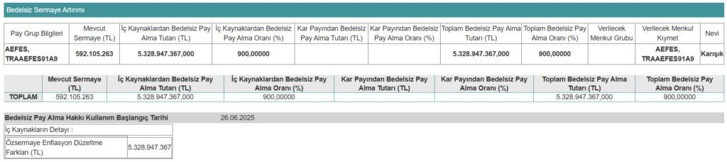 Anadolu Efes (AEFES) bedelsiz tarihini açıkladı | Rota Borsa