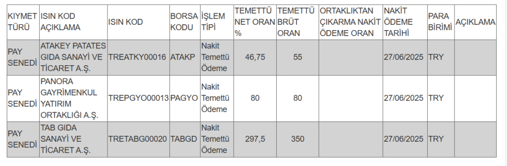 3 şirketin temettü ödemesi hakkında açıklama | Rota Borsa