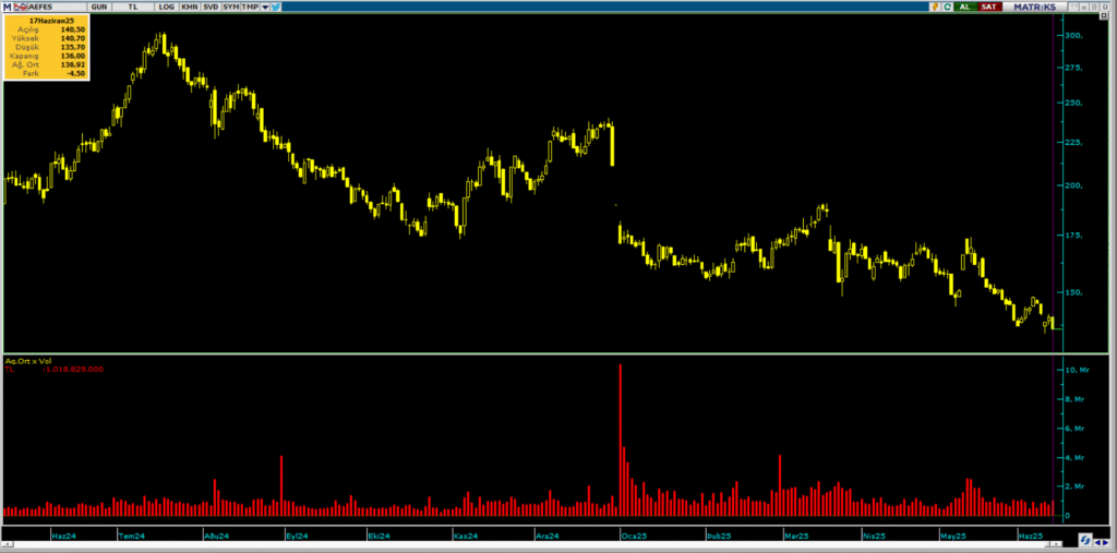 Anadolu Efes (AEFES) hisselerinde Bank of America (BofA) ve HSBC üzerinden yüklü satış | Rota Borsa