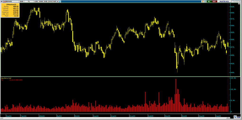 Bank of America (BofA) üzerinden Bim Birleşik Mağazalar (BIMAS) hisselerinde yüklü satış | Rota Borsa