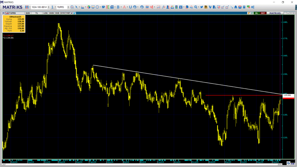 Tüpraş (TUPRS) hisseleri için 10 farklı hedef fiyat ve teknik analiz | Rota Borsa