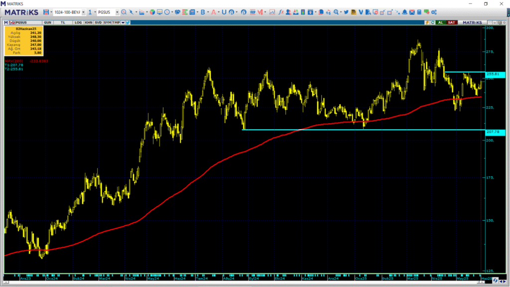 Pegasus (PGSUS) hisseleri için 13 hedef fiyat ve teknik analiz | Rota Borsa