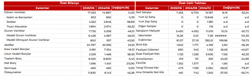 Girişim Elektrik (GESAN) 2025 2. çeyrek bilanço yorumu | Rota Borsa