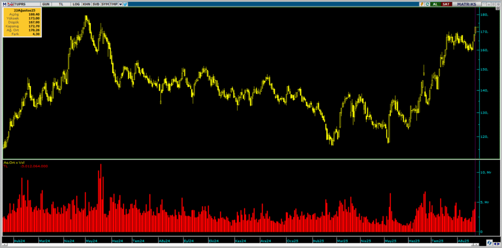 Tüpraş (TUPRS) hisselerinde Bank of America üzerinden yüklü alım yapıldı | Rota Borsa