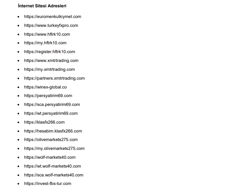 SPK’dan 20 internet sitesi için erişim engeli talebi | Rota Borsa SPK’dan 20 internet sitesi için erişim engeli talebi | Rota Borsa