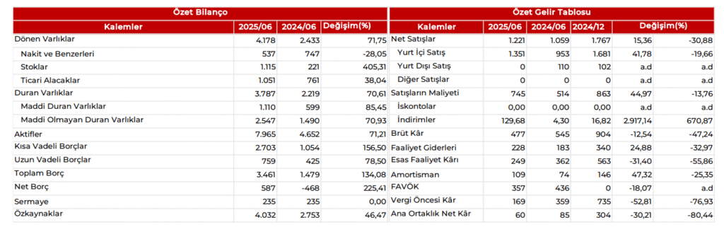 Altınay Savunma (ALTNY) 2025 2. çeyrek bilanço yorumu | Rota Borsa