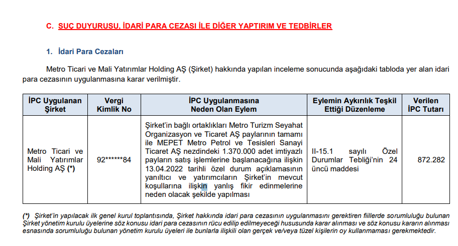 SPK'dan bir borsa şirketine ceza kararı | Rota Borsa SPK'dan bir borsa şirketine ceza kararı | Rota Borsa
