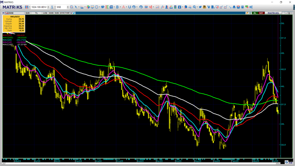 Şişecam (SISE) hisseleri için 7 farklı hedef fiyat ve teknik analiz | Rota Borsa