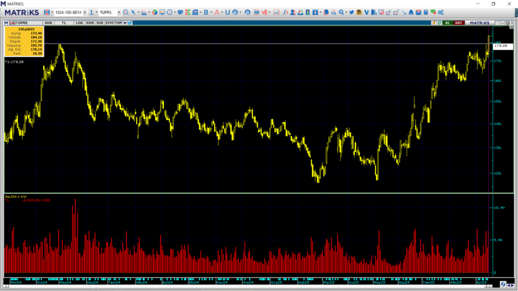 Tüpraş (TUPRS) hisselerinde yeni rekor! | Rota Borsa