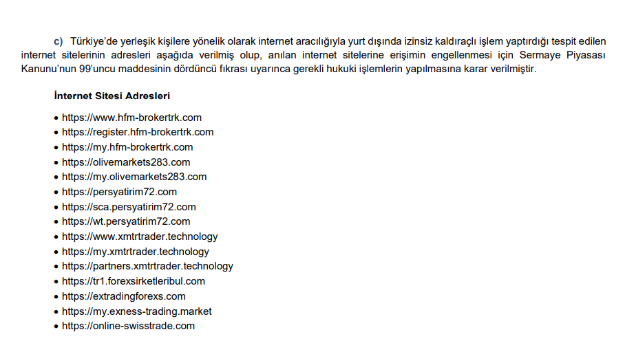 SPK’dan 15 internet sitesi için erişim engeli talebi | Rota Borsa