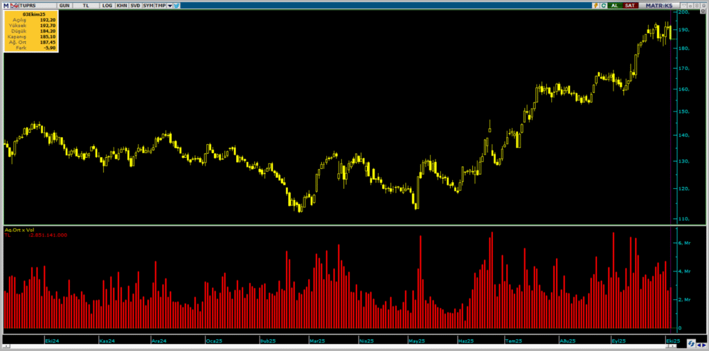 Bofa, Tüpraş (TUPRS) hisselerinde yüklü satış yaptı | Rota Borsa
