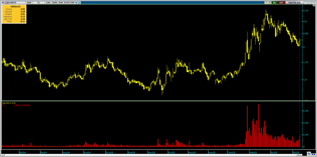 Çan2 Termik (CANTE) hisselerinde Bulls Yatırım üzerinden yüklü satış | Rota Borsa
