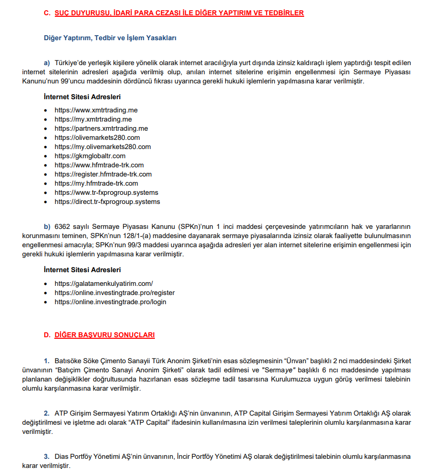 SPK Bülteni yayımlandı! İşte alınan yeni kararlar | Rota Borsa