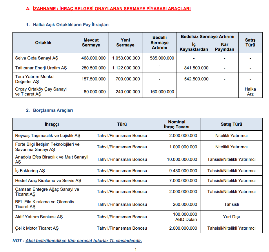 SPK Bülteni: 4 sermaye artırımı onayı! Rekor para cezaları, onlarca suç duyurusu ve işlem yasağı kararı | Rota Borsa