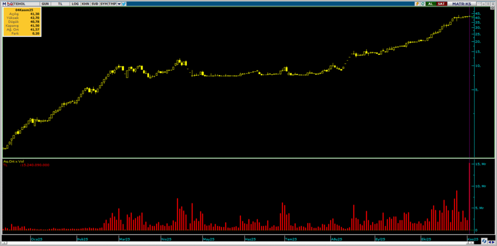 Tera Yatırım Teknoloji Holding (TEHOL) hisseleri tüm zamanların rekorunu kırdı | Rota Borsa