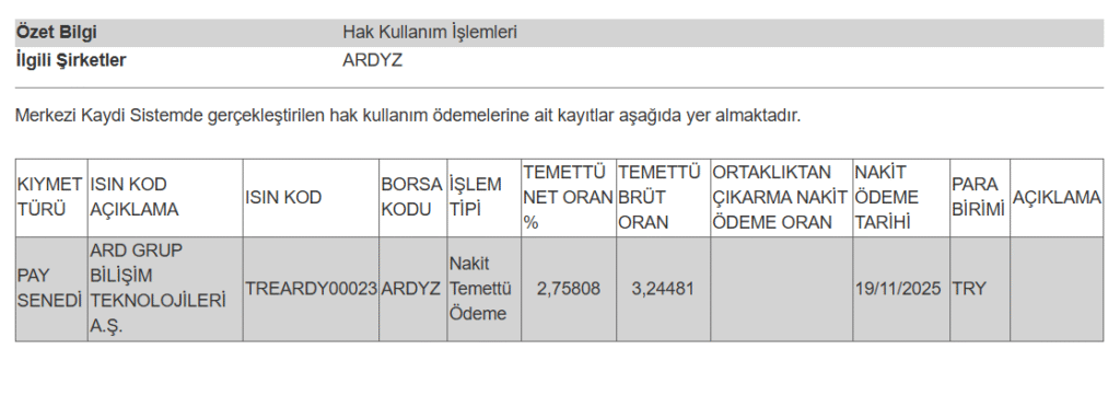 Bir şirketin temettü ödemeleri hesaplara yattı | Rota Borsa Bir şirketin temettü ödemeleri hesaplara yattı | Rota Borsa