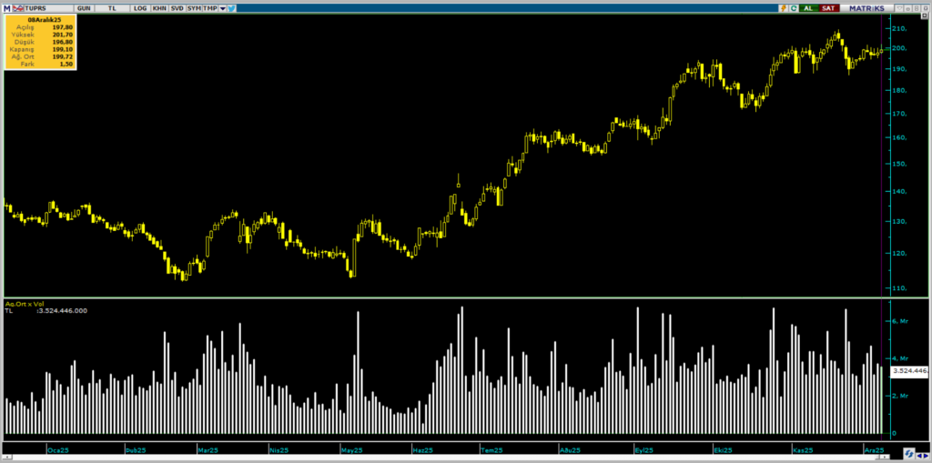 Bank of America (BofA) Tüpraş (TUPRS) hisselerinde yüklü alım yaptı | Rota Borsa
