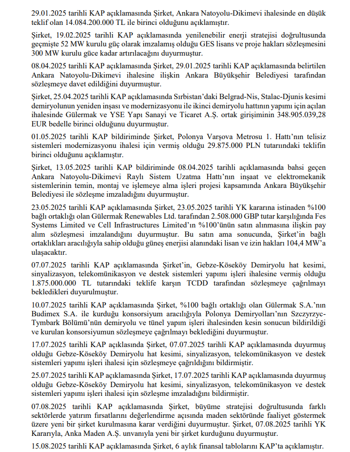 Gülermak Ağır Sanayi (GLRMK) hisse senedi fiyatı değerlendirmesi yayınlandı | Rota Borsa