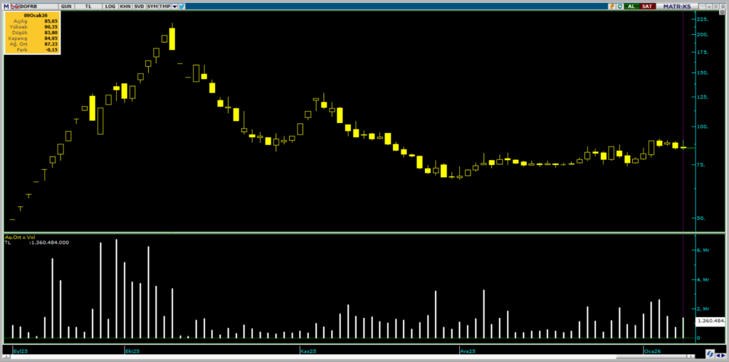 Dof Robotik (DOFRB) hisselerinde bir kurum üzerinden yüklü alım | Rota Borsa